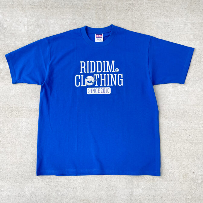 Riddim Clothing Vinyl 青T-shirt