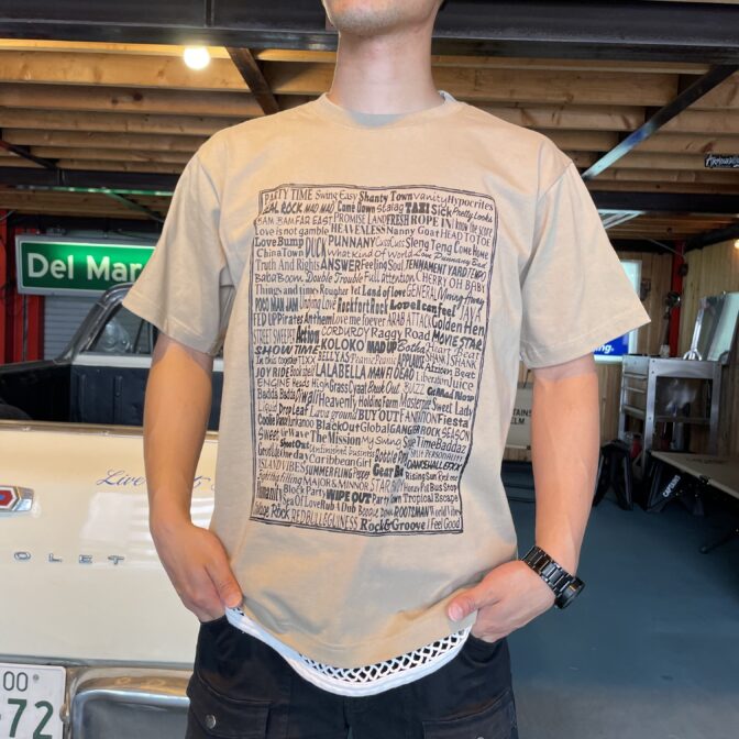 riddim Tシャツ　サンドカーキ