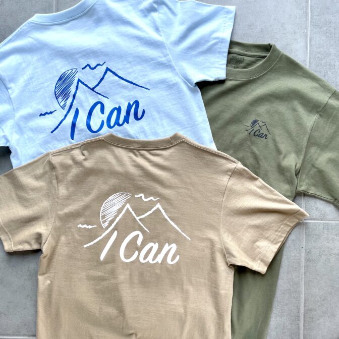 I Can アウトドアTシャツ