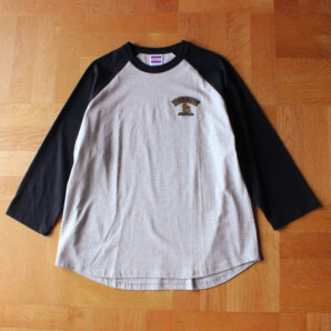 【GRAY/BLACK】BASEBALL TEE-八分袖ラグランシャツ-