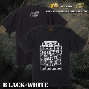 ブラック-KEEP SOUND SYSTEM CULTURE ALIVE- Tシャツ