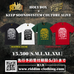 先行予約開始！！KEEP SOUNDSYSTEM CULTURE ALIVE　T-SHIRT