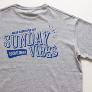 [GRAY] SUNDAY VIBES T-SHRIT